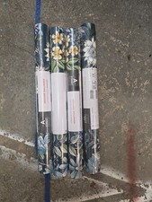 4 ROLL LOT A Street Prints Full Bloom Navy Bl...