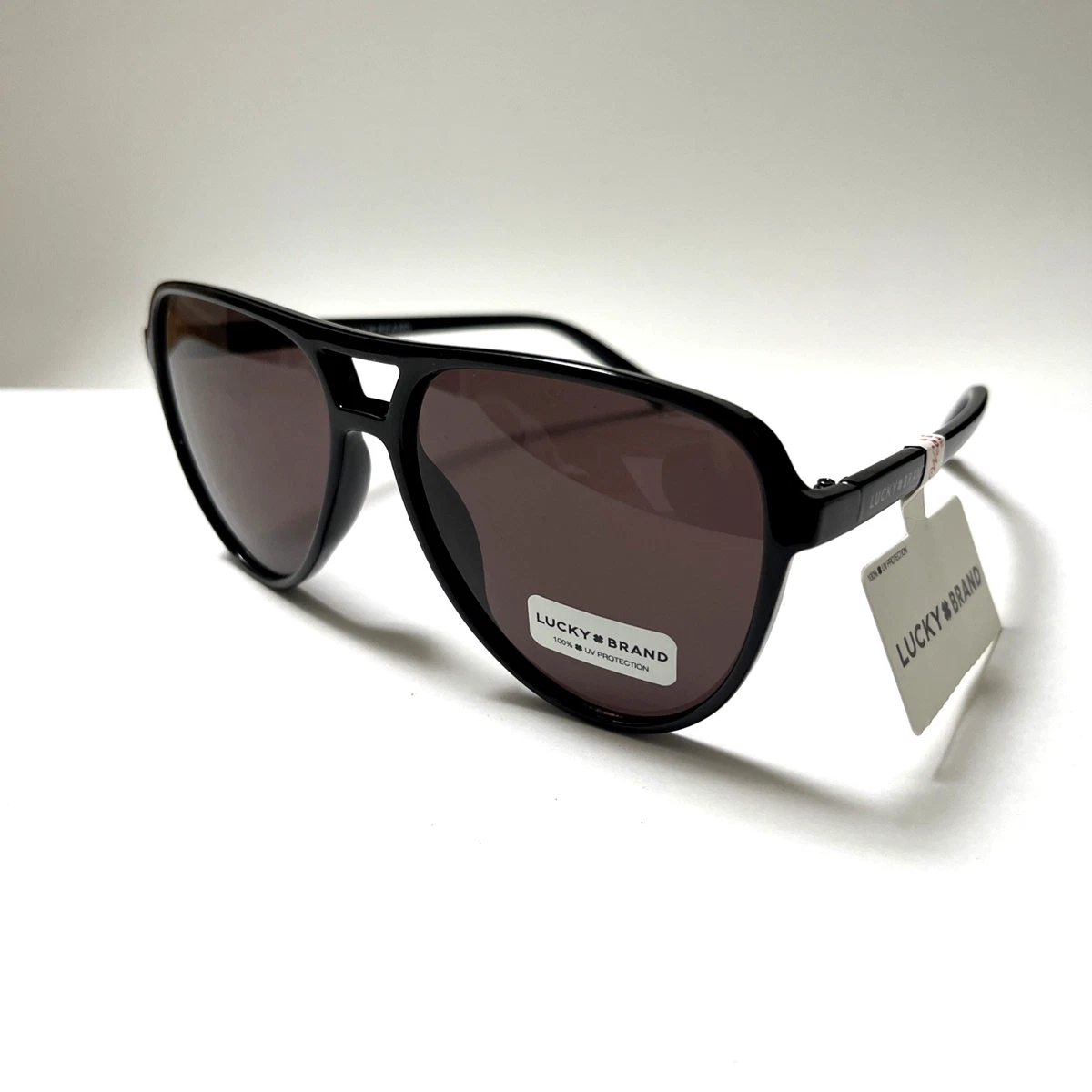 New LUCKY BRAND Double Bridge Aviator Sunglasses Black Acetate Classic New LUCKY BRAND Double Bridge Aviator Sunglasses Tortoise  main image 2