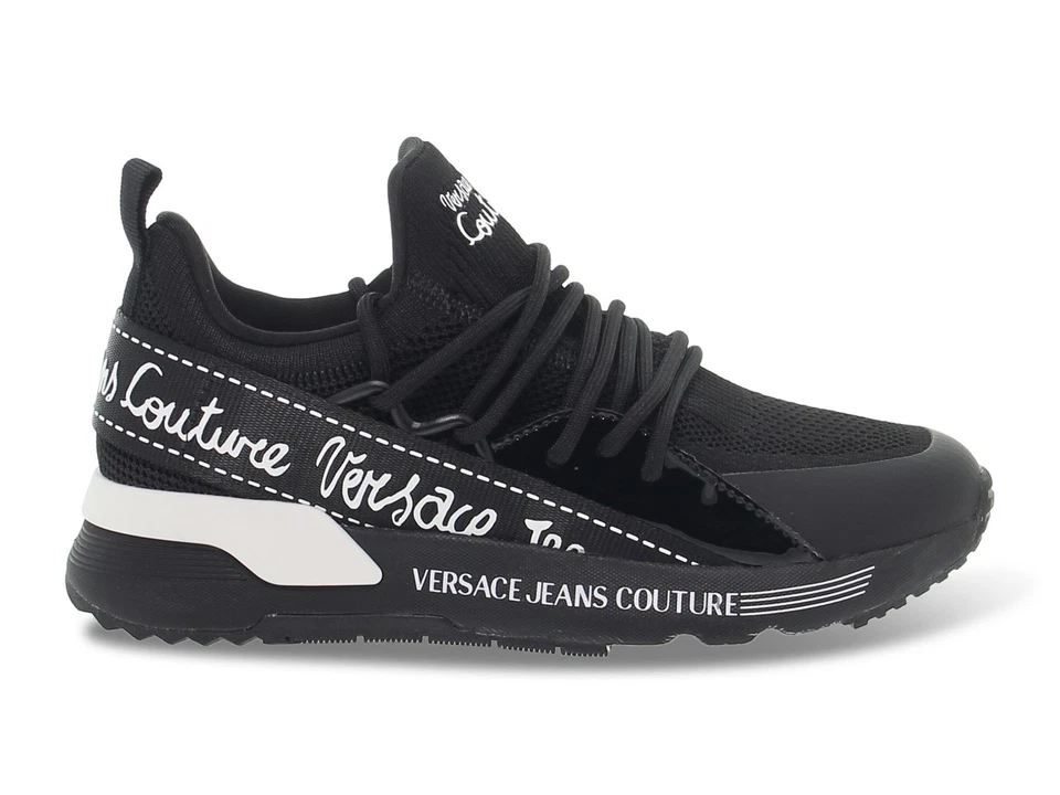 Baskets Versace Jeans Couture DYNAMIC NE en tissu noir - Chaussures Femme - Photo 1/4