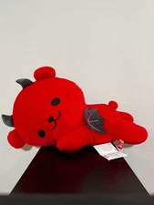 Brand New Red Bear Devil Bedtime Big Plush Beardevil Fukuya 10" Round1