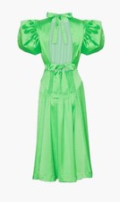 ROTATE Green Noon Women’s Midi Evening Party Wedding skater Dress UK 10 New
