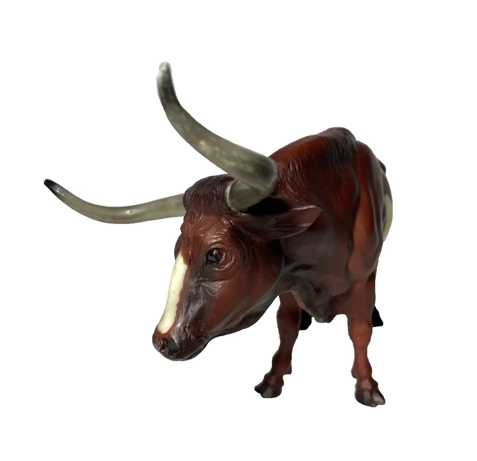 Vintage Breyer Molding Co Texas Longhorn Bull Steer 1990-1995 #370 - Image 3 of 4