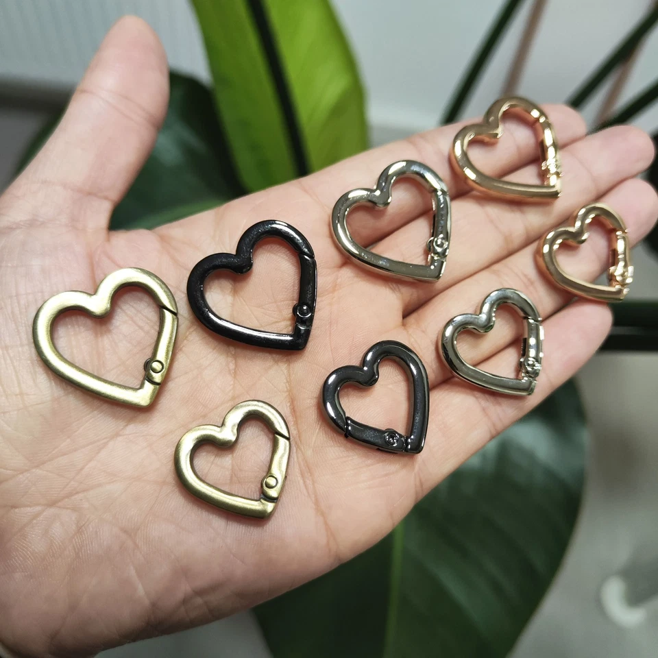 Klein Herz Karabinerhaken Karabiner Verschlüsse Ketten Armband Schmuck CHerz - Bild 3 von 4