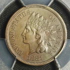 1881PCGS Genuine - AU Details Indian Head Cent