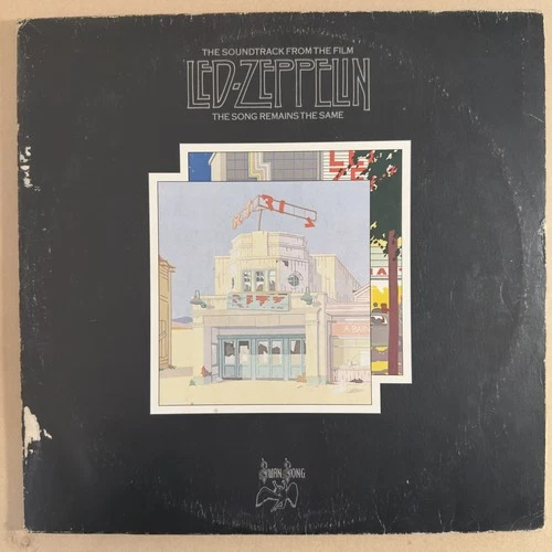 Led Zeppelin UK 1st Press Song Remains The Same SSK 89402 LP textured cover