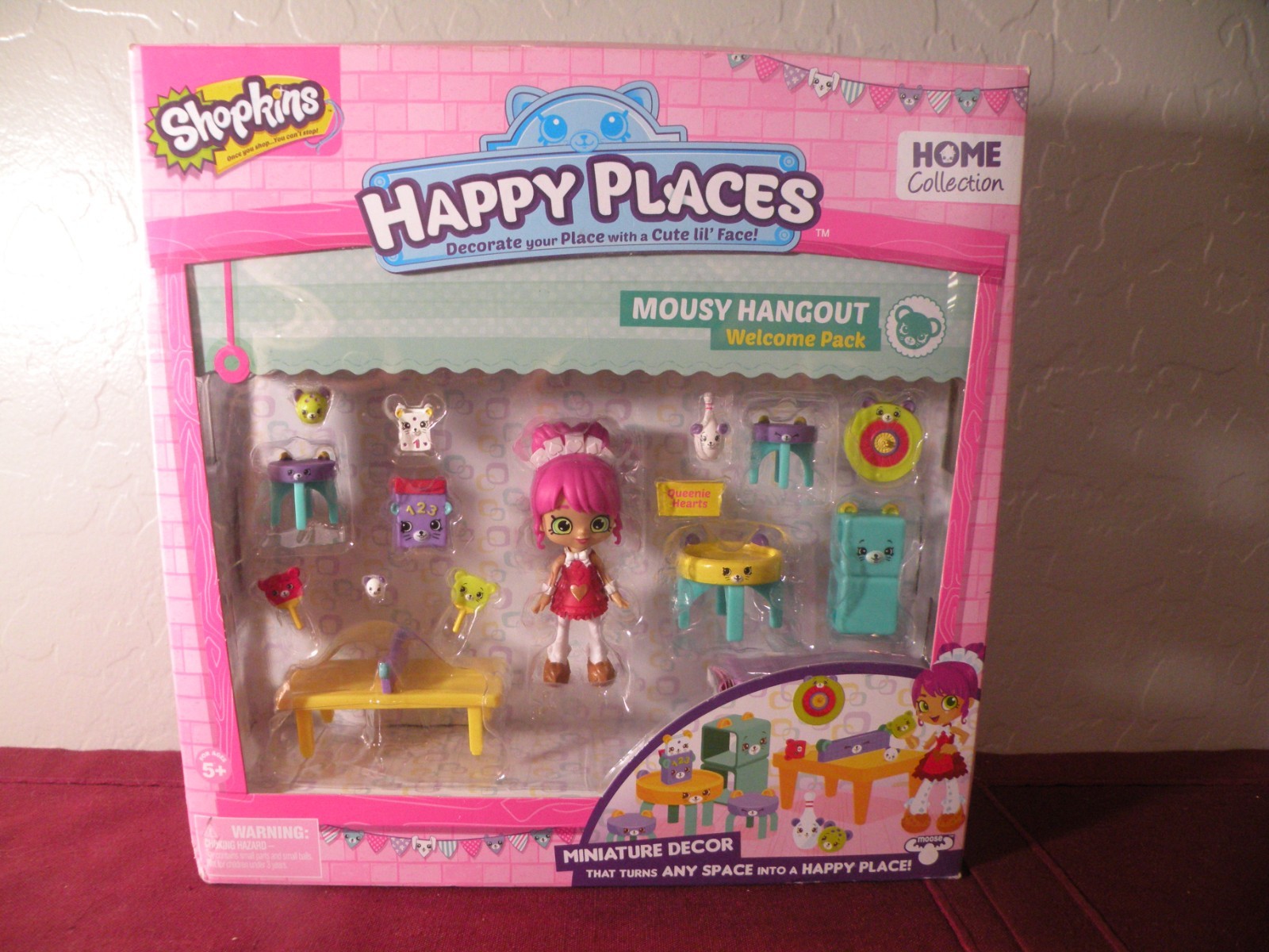 Shopkins Happy Places MOUSY HANGOUT Welcome Pack QUEENIE HEARTS