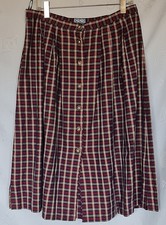 SKIRT VINTAGE DALLER TRACHTEN OKTOBERFEST DIRNDL TYROL PLAID WOMENS US 18 EU 46