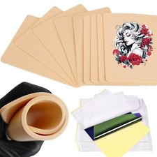 3MM Tattoo Practice Skins - 3pcs 3mm Silicone Skins 6pcs Tattoo Transfer Pa...