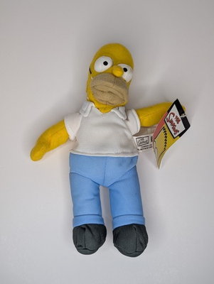 #ad Homer Simpson The Simpsons Nanco 2005 Stuffed Plush Doll Figure 8” NWT $8.99