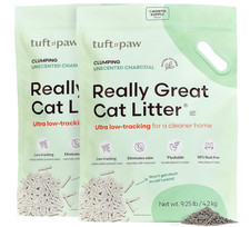 Tuft  Paw Cat Litter   Low Tracking, Clumping, Flushable, Dust-Free, 9.25  lb  2
