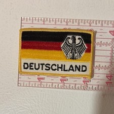 Vintage 3.25 X 2 Deutschland Embroidered Flag Patch