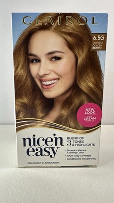 Clairol Nice'n Easy Permanent Hair Color 6.5G Lightest Golden Brown