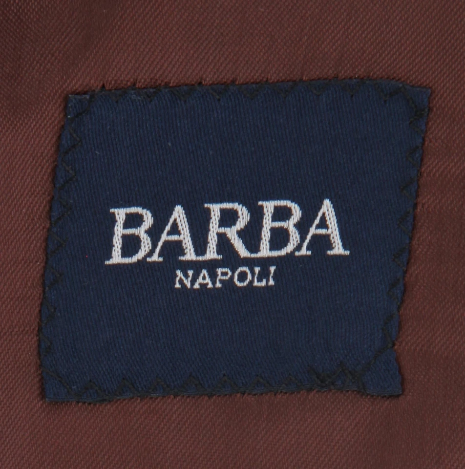$1200 Abrigo deportivo Barba Napoli marrón lino a cuadros - (BN57251) Foto 4 de 4