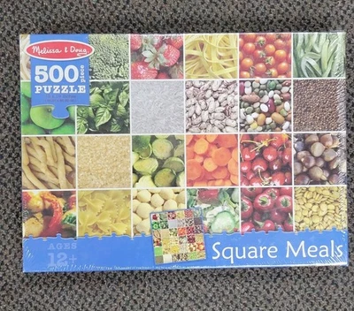 Melissa & Doug Michigan Square Meals 500 piece Puzzle 19" x 19" New Sealed - Image 1 of 4