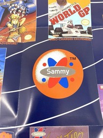 Sammy's Game Universe NES Poster American Sammy VTG Nintendo Amagon Ninja Taro