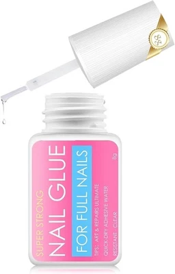 NIMISYRA 8g Extra Strong False Nail Glue for Nail Repair, Artificial Tips, Acrylic Tips