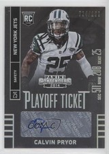 2014 Panini Contenders Playoff Ticket /199 Calvin Pryor (Sec Row Seat) Auto 0m0