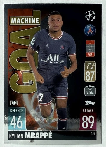 Kylian Mbapp 2021 Topps Kylian Mbapp #151