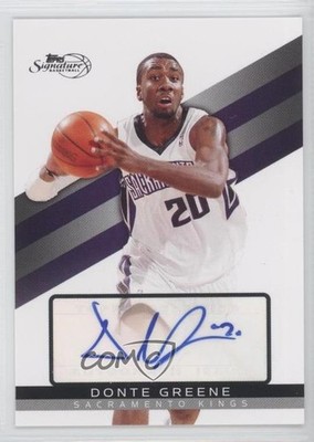2008-09 Topps Signature Auto 562/1199 Donte Greene #TSA-DGR Auto n4h