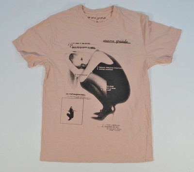 Ariana Grande Pink T-Shirt Size M Eternal Sunshine Tracklist Tour Graphic Tee