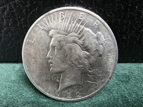 1922-D Peace Silver Dollar, VG Condition, 90% Silver Coin