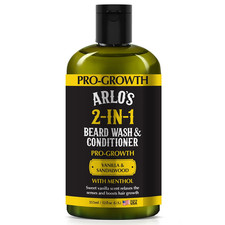 Pro-Growth 2-In-1 Beard Wash and Conditioner - Vanilla Sandalwood with Menthol 1