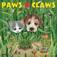 Willow Creek Press,  Paws and Claws 2026 Mini Wall Calendar by Gary Patterson, 7
