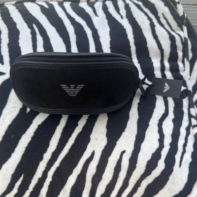 Emporio Armani Sunglasses Eye Glasses Zippered Case Black