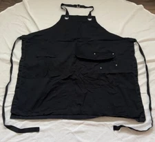 LOT 2 CHEF UNIFORM UNISEX INDUSTRY LINE COTTON TWILL 4 POCKET CHEF APRON