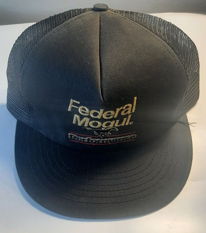 Cappello da camionista snapback vintage nero federale Mogul Performance pony Mustang USA