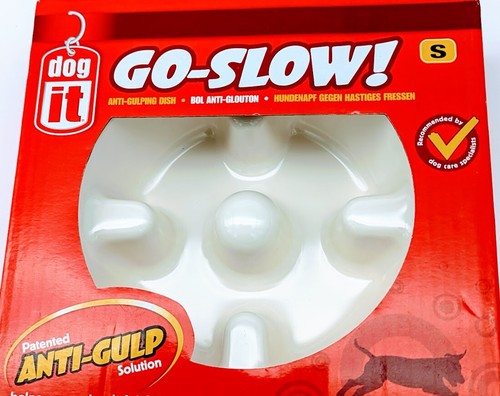 Dog It Go Slow Small Anti Gulp Dish Bowl 300 mL 10 oz New In Box NIB Prevent GDV - 第 3/7 張圖片
