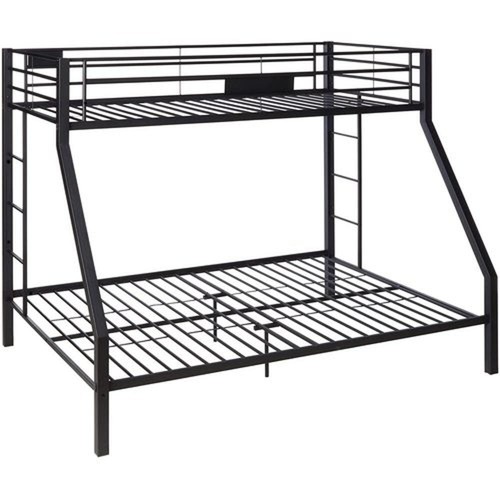 Acme Limbra Twin XL/Queen Metal Bunk Bed in Sandy Black Finish Heavy Duty - Picture 7 of 8