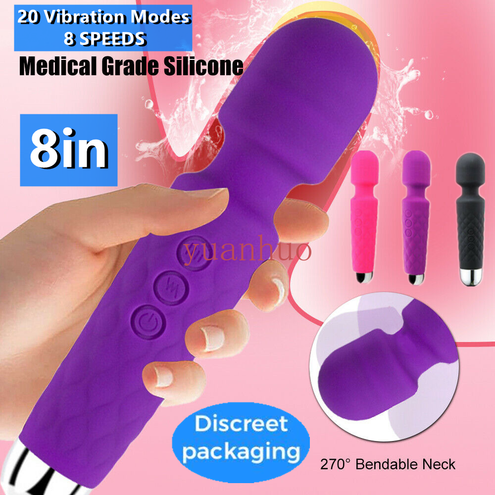 8in-MultiSpeed-Dildo-Vibrator-Clitoris-G-spot-Powerful-Massager-Sex-Toys-Women  | eBay