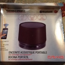 CRAIG BLUETOOTH PORTABLE SPEAKER WITH WIRELESS TECHNOLOGY NIB LOT 1