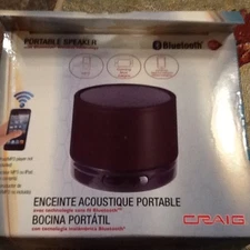 CRAIG BLUETOOTH PORTABLE SPEAKER WITH WIRELESS TECHNOLOGY NIB LOT 1