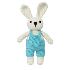 Handmade Soft Toy Gift for Baby Girl  Boy  Crochet Bunny Plush for Babies
