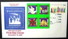 US, 2001 Santa Claus Indiana FDC & Tied On, Design 2001-T1.1 & ALA Seals, Unused