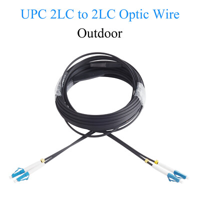 Fiber Optic Extension Wire UPC 2 LC to 2 LC Single-mode 2-core Outdoor 80M-300M