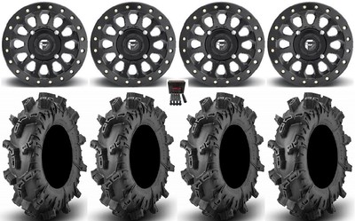 Fuel Vector Beadlock 15'' Wheels Bk 32'' Terminator Max Tires Can-Am Maverick X3
