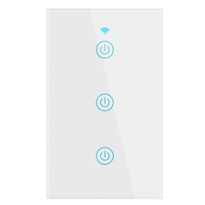 1/2/3 Gang WiFi Smart Wall Touch Light Switch Glass Panel Fit Alexa/Google APP