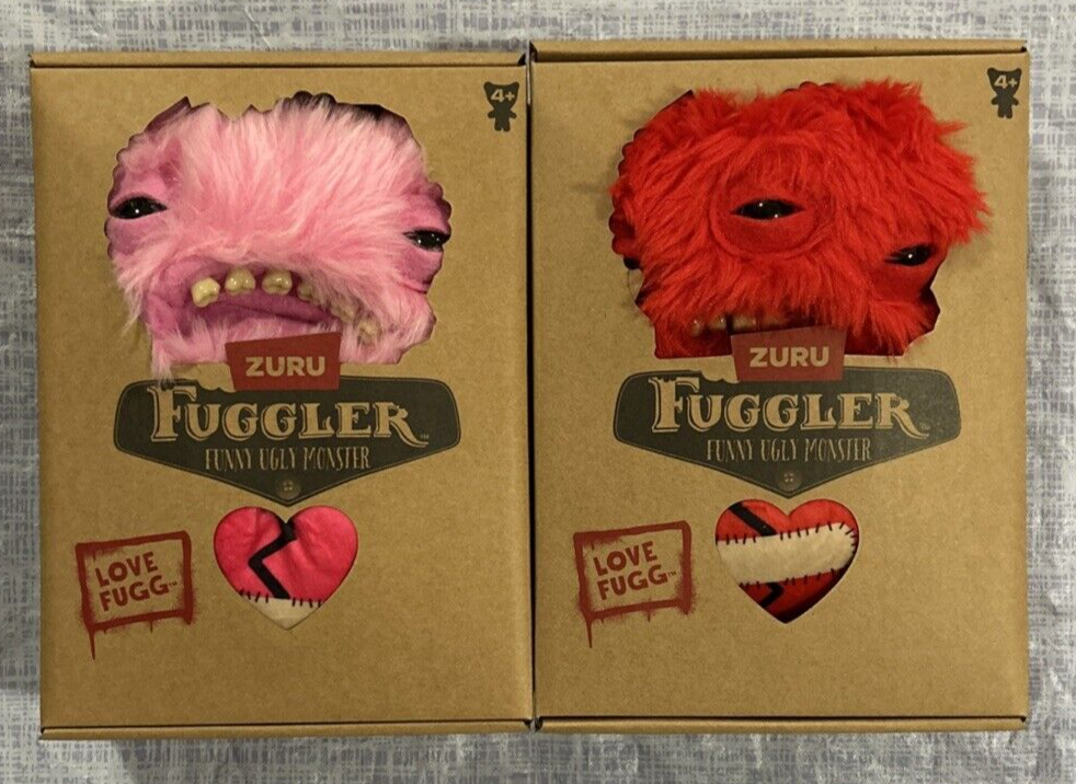 NEW 2025 Fuggler Love Fugg Red and Pink Ugly Monsters LOT 2 | eBay