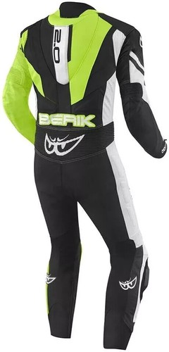 Men Motorbike Racing Suit Original Cowhide Leather Motorcycle Racing Suit - Foto 4 di 5