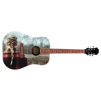 Taylor Swift Evermore Album Cover Guitar (IN HAND)