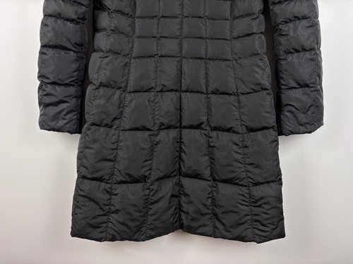 Vintage 90s Moncler Goose Down Long Jacket Coat Womens Black Size 1 - Picture 7 of 10