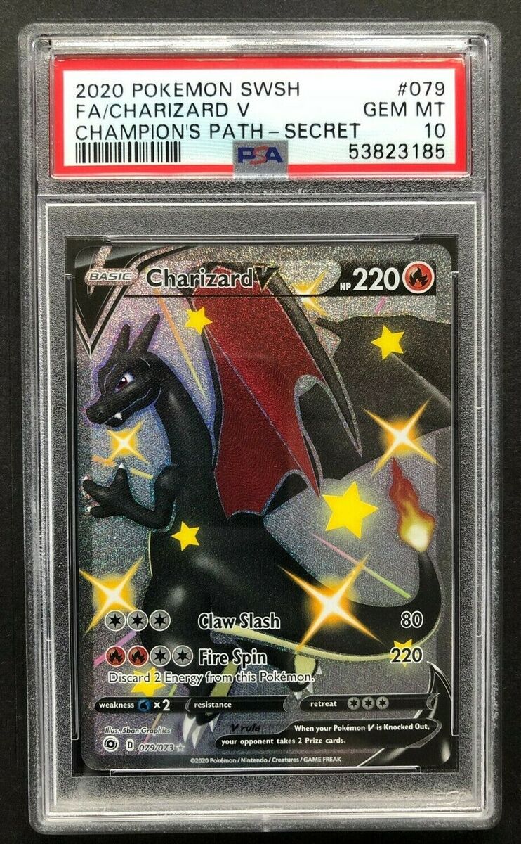 2020 Pokemon SWSH Full Art Charizard V PSA 10 Shiny 2020 Pokemon SWSH Full Art Charizard V PSA 10 Shiny