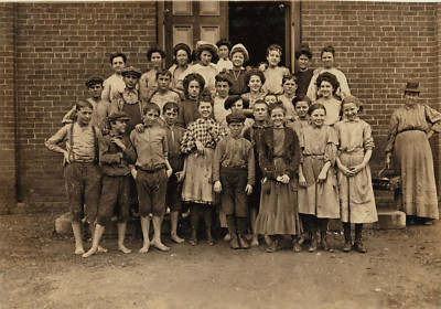 Black and White Photo Augusta Georgia Cotton Mill Workers  8x10 Reprint  A-21