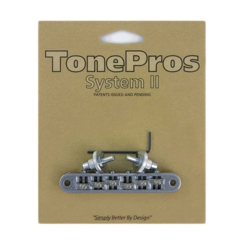 TonePros Standard Tune-O-Matic Bridge With Small Posts And Roller Saddle