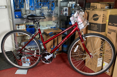 Probike Horizon Ladies Hybrid Bike 18spd Maroon 19