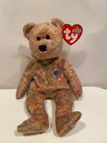 Ty Beanie Baby E Beanies Babies Speckles Bear With Tag - Picture 1 of 3