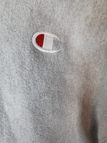CHAMPION Women's REVERSE WEAVE PULLOVER Hoodie XL Gray Drawstring VINTAGE THICK - Picture 4 of 19